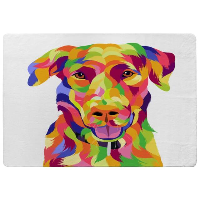 Amazing Illustration of Dog Pop Art (Rug) Multi XL