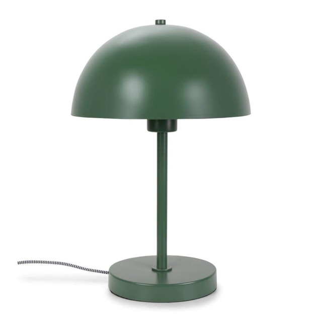 ValueLights Stassi Green Mushroom Dome Metal Table Lamp Green