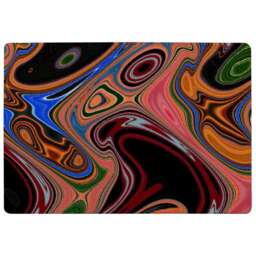 Pyschedelic Marble Pattern Rug Multi