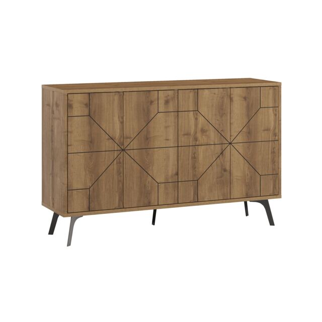 Decortie Dune Sideboard Cabinet 123cm Dark Oak Effect