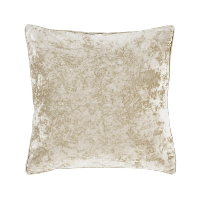 Catherine Lansfield Crushed Velvet Cushion Cream Natural 55x55cm