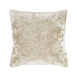Catherine Lansfield Crushed Velvet Cushion Cream Natural 55x55cm