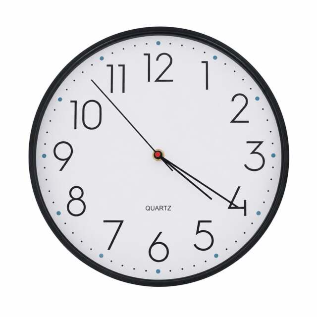 Harbour Housewares Wall Clock - 30cm - Black