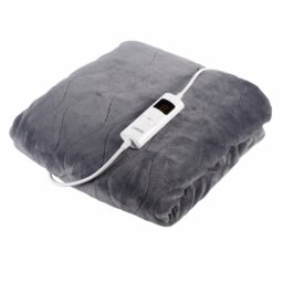 Fleece Electric Over Blanket 160cm x 130cm Grey