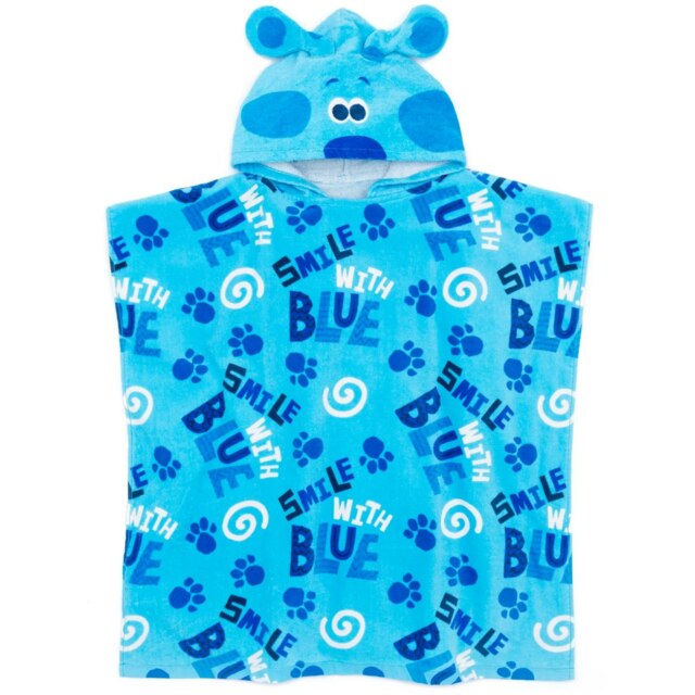 Blue´s Clues & You! Childrens/Kids Repeat Print Hooded Towel - Blue - One Size