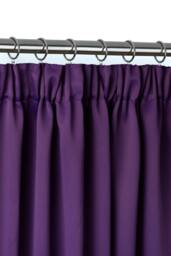 Essential Woven Thermal Blackout Pencil Pleat Curtains 168cm x 228cm Amethyst Purple Purple
