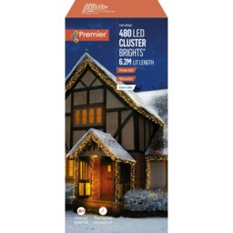 Premier Cluster Lights 480 LED Vintage Gold 6.2m