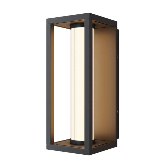 Expo Outdoor Wall Lantern Black 3000K 650lm IP54