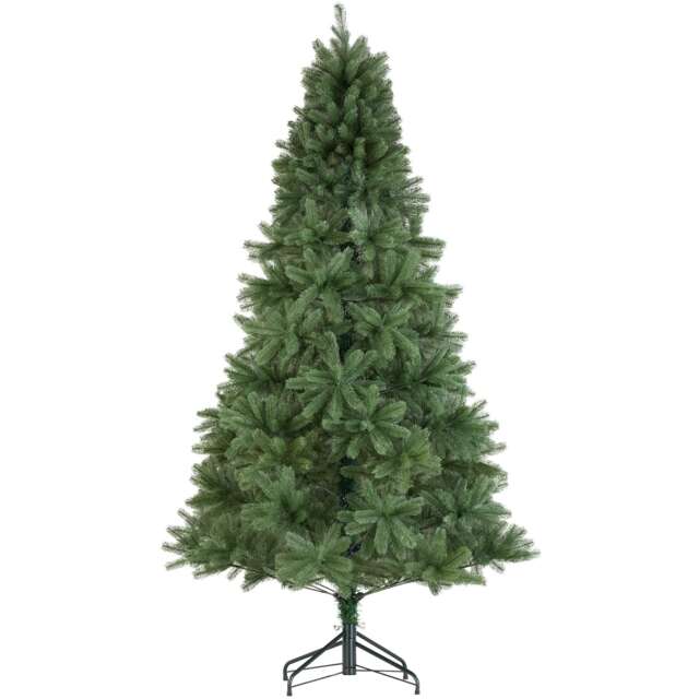 Christmas Tree Prancer - artificial in green, injection moulded needles Green green 7.5ft 1