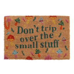 Something Different Don´t Trip Mushroom Door Mat - Natural/Green - One Size Cream One Size