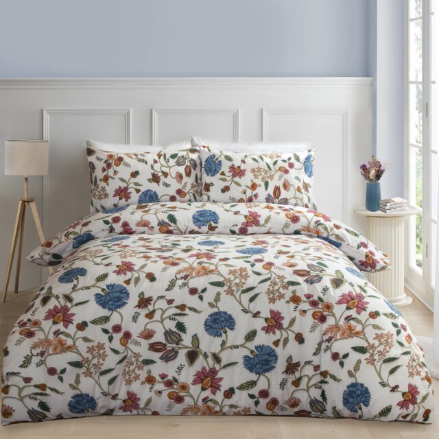 Portfolio Home Juliette Floral Botanical Bedding Duvet Cover Set With Pillowcase Multi King