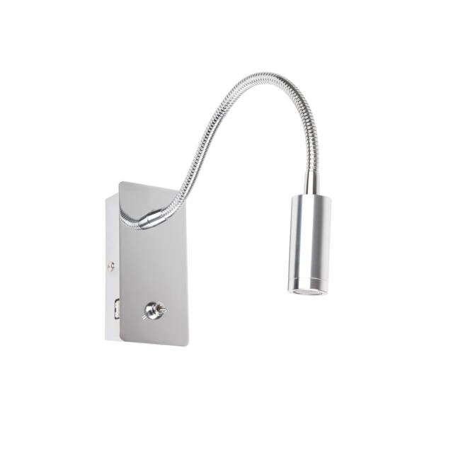 Juliet USB C Reading Wall Light Chrome 3000K