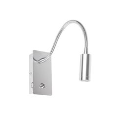 Juliet USB C Reading Wall Light Chrome 3000K