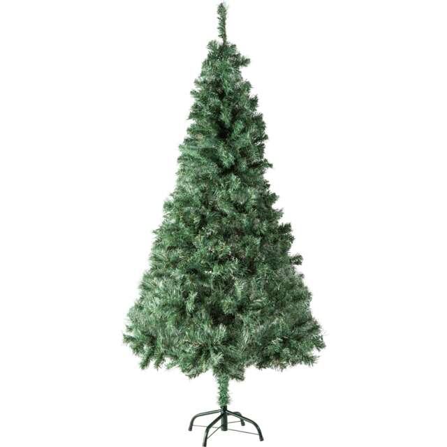 Christmas Tree - artificial, including metal stand with plastic feet Green green 6ft 1