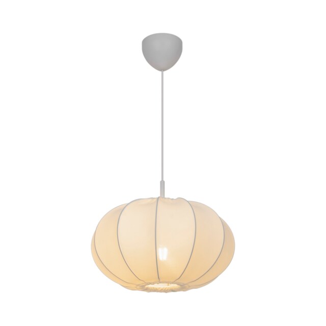Nordlux Aeron Indoor Pendant Light White Textile E27 Diffused - Mains Powered, IP20