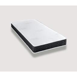 Mars Black Border Hybrid Mattress - 17cm Deep, Medium-Soft Feel Black European Small Single