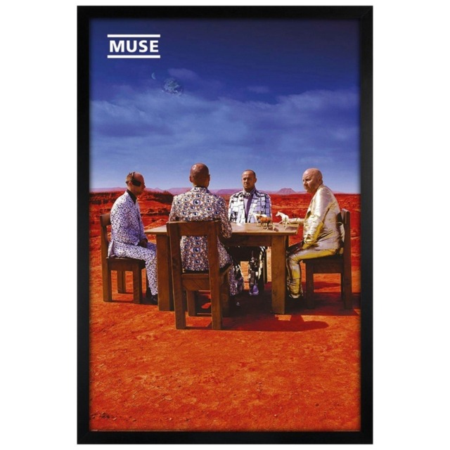 Black Wooden Framed Muse (Black Holes And Revelations) Maxi Poster Multi