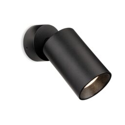 Firstlight Spotlight Max Wall / Ceiling Spot Black 1xGU10