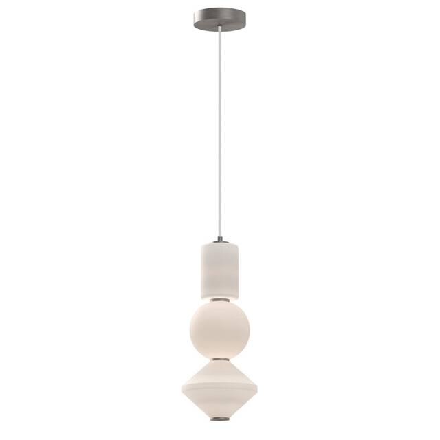 Alora Mood Bijou LED Slim Pendant Ceiling Light Contemporary Brushed Nickel 3000K
