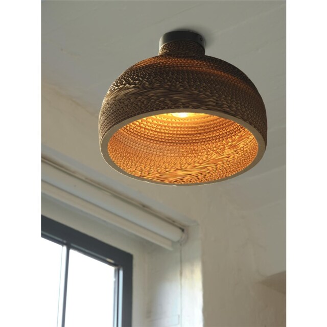 Osram Decor Cardboard Hat Ceiling Light E27 Brown Max 1x15W LED Indoor Modern