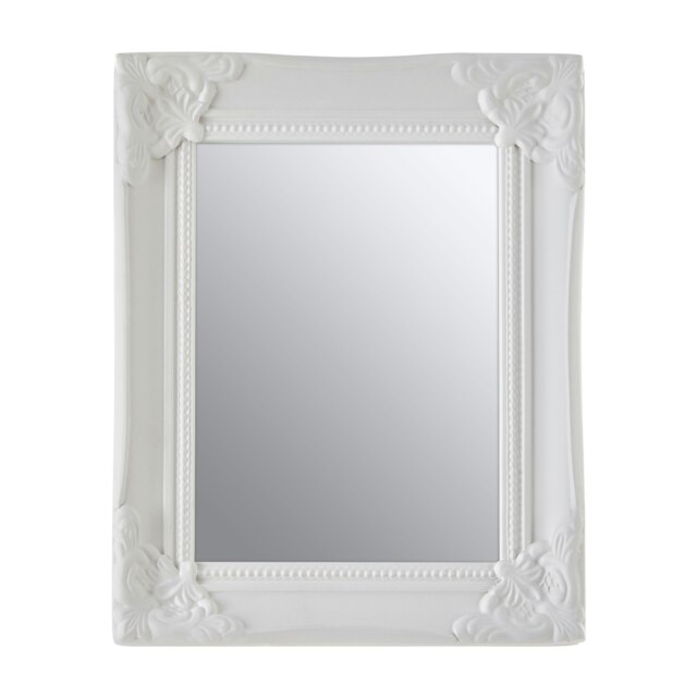 Ornate Small Photo Frame,Sustainable Wood Photo Frame for Portrait Display,Accent Piece With White Finish White One Size