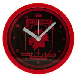Harry Potter Gryffindor Analogue Desk Clock - Red/Black - One Size