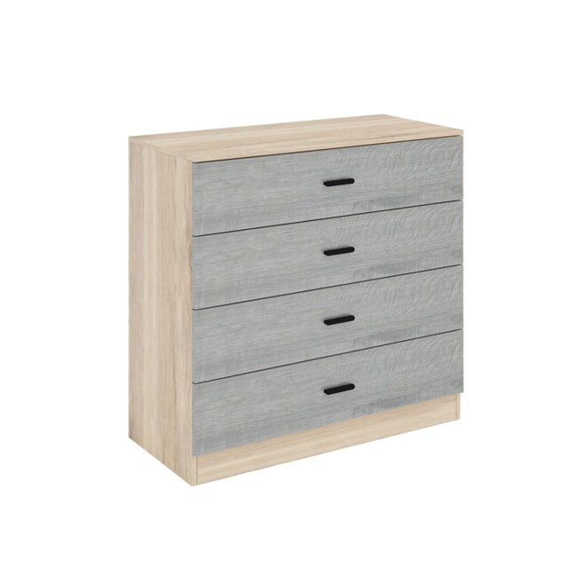 Oak - Chest of 4 Drawers Brown 1