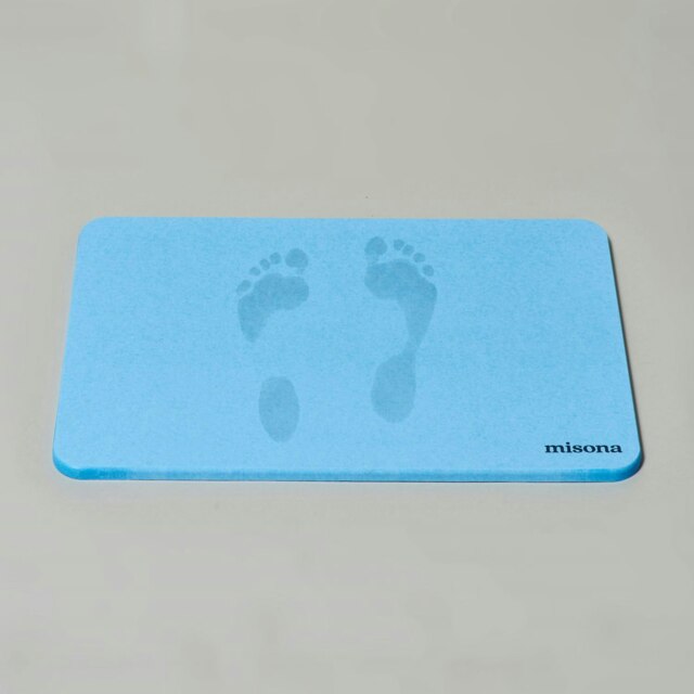 Diatomite Stone Bath Mat - Blue