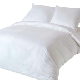 Homescapes White European Size Organic Cotton Duvet Cover Set - 400 Thread Count - 155 x 220 cm White One Size