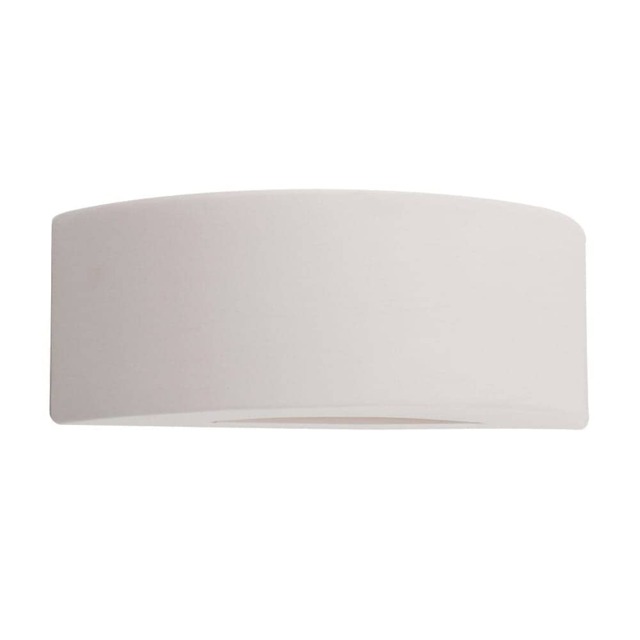 ValueLights Ceramic Paint Me White Indoor Wall Light