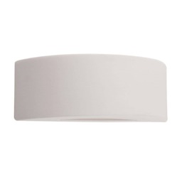 ValueLights Ceramic Paint Me White Indoor Wall Light