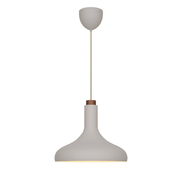 Nordlux Fuji Indoor Pendant Light Beige Metal E27 White Inner - Mains Powered, IP20