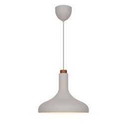 Nordlux Fuji Indoor Pendant Light Beige Metal E27 White Inner - Mains Powered, IP20