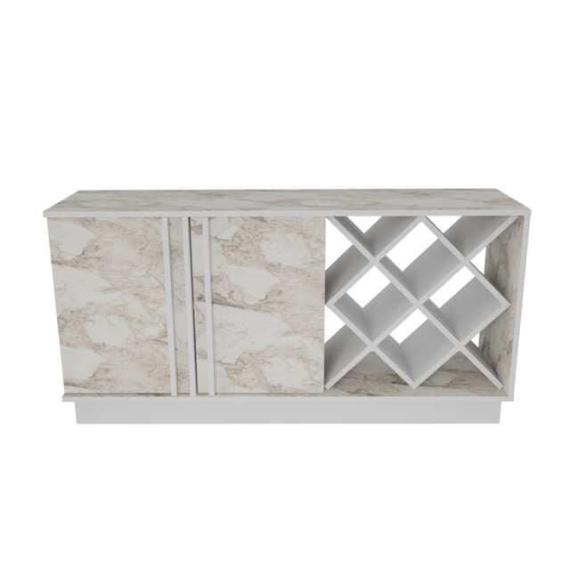 Decorotika Luna Sideboard with Cabinets - W 148 cm x H 80 cm x D 40 cm