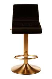 Orsina Elegant Design Black Acrylic Bar Stool, Comfort And Stable Counter Stool, Height Adjustable Bar Stool