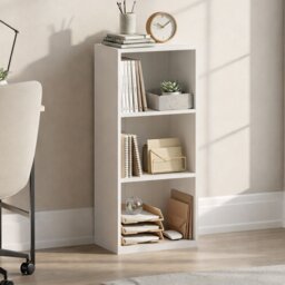 Vida Designs Oxford 3 Tier Cube Bookcase Display Storage, White