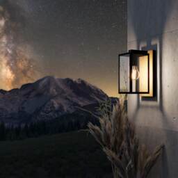 EGLO Budrone Modern Steel/Glass Outdoor Wall Light