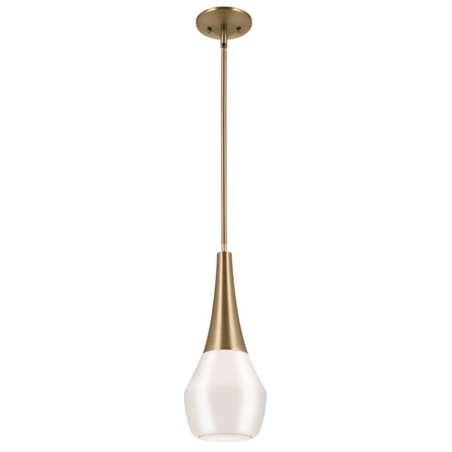 Kichler Deela Slim Pendant Ceiling Light Contemporary Champagne Bronze 1x E27