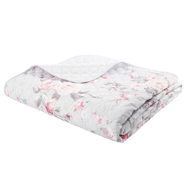 Catherine Lansfield Canterbury Bedspread Grey Grey