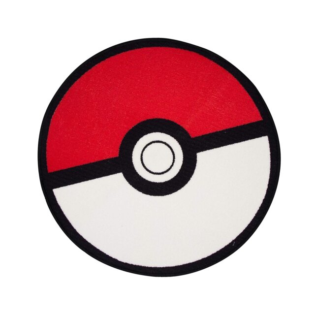 Pokemon Pokeball Rug Red Red/White One Size 1