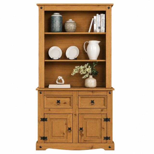 Corona Dresser 2 Door Sideboard Mexican Solid Pine Wood Wax Wooden Display