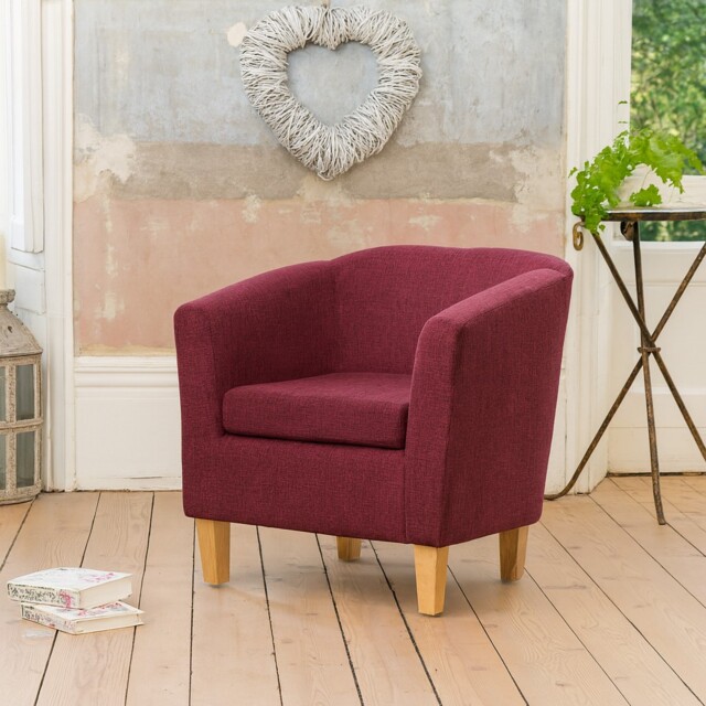 Alderwood 68cm Wide Fabric Tub Chair Armchair