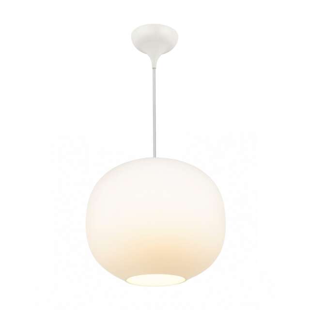Nordlux Navone Indoor Pendant Light White Glass E27 Hand Blown Glass - Mains Powered, IP20