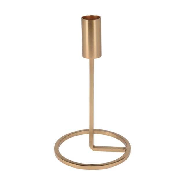 Metal Candlestick Taper Candle Holder Stand Home Decor Wedding Table Centrepiece Multi 1x Gold 19cm