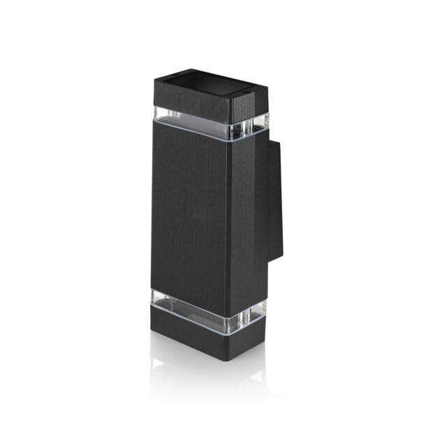 Auraglow Outdoor Double Up & Down Wall Light - CHILTON Grey Anthracite/Fitting Only