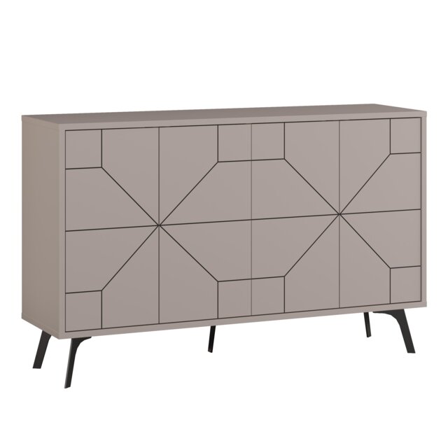 Decortie Dune Sideboard Cabinet 123cm Mocha Grey