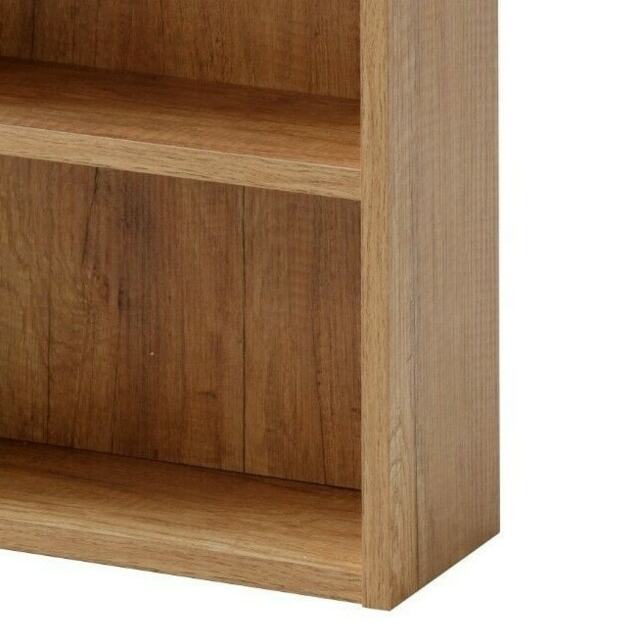 Bathroom Wall Cabinet Open Shelf Unit 400mm Slimline Shelving Narrow Slim Storage Oak Effect Classic