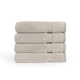 Martex 100% Cotton, 750gsm Hand Towels (Pack of 4) - Silver Silver Hand towel