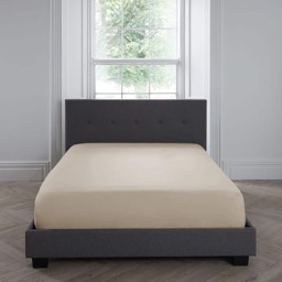 Appletree 200TC Plain Dye Fitted Bed Sheet Natural