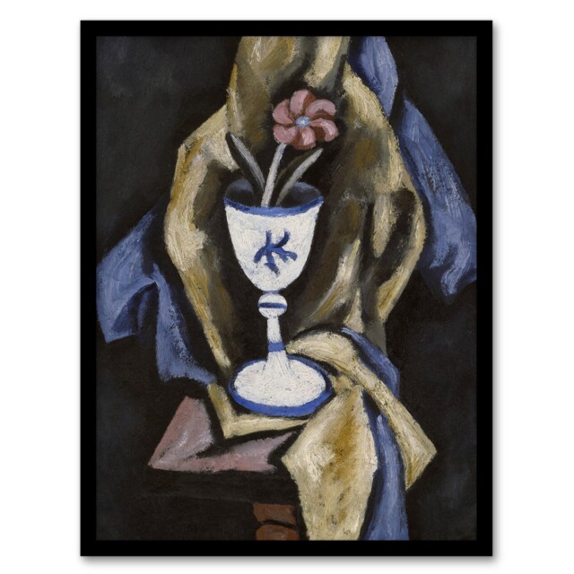 "Still Life No 15 Flower in Goblet Hartley Framed Wall Art Print 12X16"""